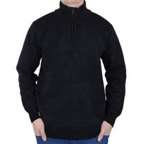 Blusa Masculina Broken Rules Tricot Peluciada Preta - 590227 Blusa Masculina Broken Rules Tricot Peluciada Preta - 590227