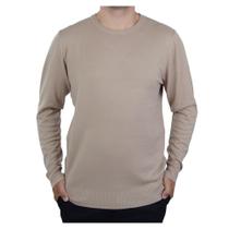 Blusa Masculina Delkor Plus Size Sueter Tricot Cáqui - 59803