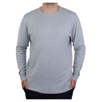 Blusa Masculina Delkor Plus Size Sueter Tricot Cinza - 59803 Blusa Masculina Delkor Plus Size Sueter Tricot Cinza - 59803