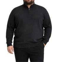Blusa Masculina Delkor Plus Size Tricot Cinza - 5980 Blusa Masculina Delkor Plus Size Tricot Cinza - 5980
