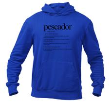 Blusa Masculina Frio de Moletom Humor Pescador Dicionário