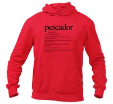 Blusa Masculina Frio de Moletom Humor Pescador Dicionário