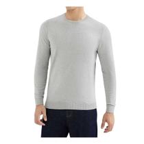 Blusa Masculina Hering ML Sueter Tricot Cinza Claro - K0WGM2
