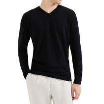 Blusa Masculina Hering ML Sueter Tricot Preta - K0WEN1