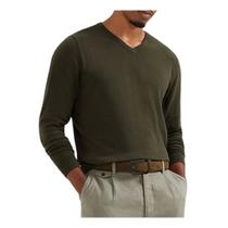 Blusa Masculina Hering ML Sueter Tricot Verde Escuro - K0WEN