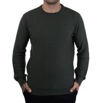 Blusa Masculina Highstil Sueter Tricot Verde - 013042 Blusa Masculina Highstil Sueter Tricot Verde - 013042