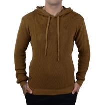 Blusa Masculina King&Joe Tricot Com Capuz Slim Ocre - TC2200