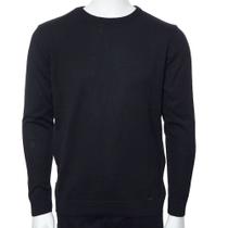 Blusa Masculina Lado Avesso Tricot Preta - LH10644