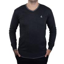 Blusa Masculina Lucky Sailing Tricot Cinza Escuro - 95055 Blusa Masculina Lucky Sailing Tricot Cinza Escuro - 95055