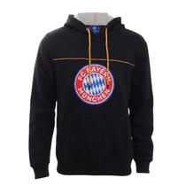 Blusa Masculina Moletom Canguru Capuz Bayern Munchen Preto Balboa - Blusa Masculina Moletom Canguru Capuz Bayern Munchen Preto Balboa -