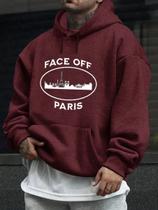 Blusa Masculina Moletom Face Off Basico Minimalista Paris