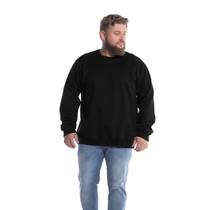 Blusa Masculina Moletom Plus Size Básica Comfort