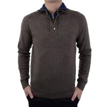 Blusa Masculina Navaratti Tricot Marrom - TR11345B