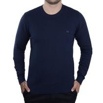 Blusa Masculina Ogochi Sueter Tricot Slim Marinho - 0055 Blusa Masculina Ogochi Sueter Tricot Slim Marinho - 0055