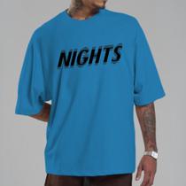 Blusa Masculina Oversized OVERTEC Estamp Nights Camiseta StreetWear Modinha Gringa