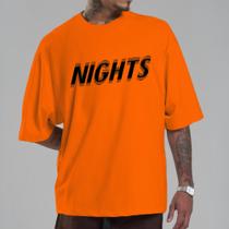 Blusa Masculina Oversized OVERTEC Estamp Nights Camiseta StreetWear Modinha Gringa
