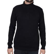 Blusa Masculina Oyhan Tricot Gola Alta Preto - 41R1111 Blusa Masculina Oyhan Tricot Gola Alta Preto - 41R1111
