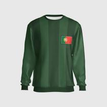 Blusa Masculina Portugal Moletom Futebol Copa Conforto Moda