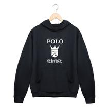 Blusa Masculino Moletom Preto Versatil Uso Diario Esportivos Polo Venture