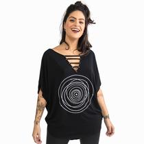 Blusa Max Sobre Legging Estampada Astronomia Gola V Feminia Blusa Max Sobre Legging Estampada Astronomia Gola V Feminia