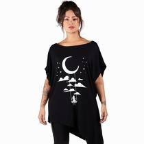 Blusa Maxi Assimétrica Sob Leg Estilosa Moda Feminina