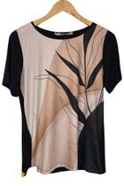 Blusa Meia Manga Estampada Miravest - Elegante e Confortável