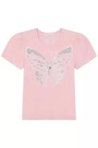 Blusa Menina Canelada Borboleta Bordado com Paetê Kukiê Blusa Menina Canelada Borboleta Bordado com Paetê Kukiê