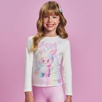 Blusa Menina Cinti em Algodão Estampa Labubu Best Off Tamanho:4 Blusa Menina Cinti em Algodão Estampa Labubu Best Off Tamanho:4