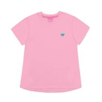 Blusa Menina Cinti Sobre Legging Algodão Rosa Iogurte