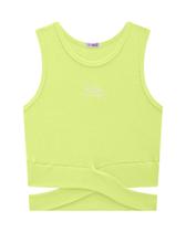 Blusa menina cropped nina go verao verde neon 43031