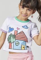 Blusa Menina Estampada Manga Curta Mylu Blusa Menina Estampada Manga Curta Mylu