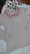 Blusa menina infantil gola boneca Milon