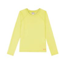 Blusa Menina Kukiê Praia e Piscina com Proteção UV50+ Amarelo Neon Blusa Menina Kukiê Praia e Piscina com Proteção UV50+ Amarelo Neon