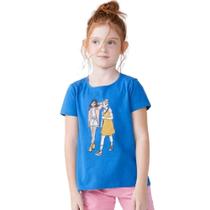 Blusa Menina Mangas Curtas Hering Kids Estampada