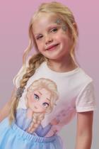 Blusa Menina Meia Malha Estampa Temática Princesas Kukiê