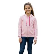 Blusa Meninas de Frio com Capuz Zíper Inverno Luxo Frio - Blusa Meninas de Frio com Capuz Zíper Inverno Luxo Frio -