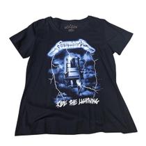 Blusa Metallica Ride The Lightning Camiseta Baby Look Bo371