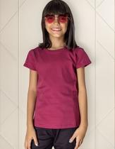 Blusa Milon Infantil Menina Manga Lisa Básica Cotton