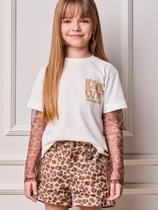 Blusa Minnie com Tule Iconic Cute Onça Animê