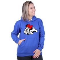Blusa Minnie De Moletom Infantil Desenho Animado Feminino