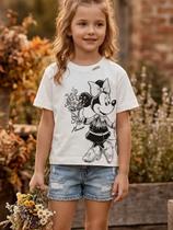 Blusa Minnie e Mickey Strass Love Story Animê