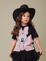 Blusa Minnie Lação Strass Animê