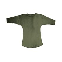 Blusa Ml Ampla Basic+ B985 Verde Musgo GG
