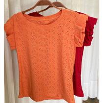 Blusa moda laise babado feminino