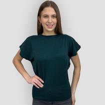 Blusa Modal Feminina Evangélica Manga Morcego Curta Sofisticada
