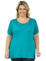 Blusa moderna plus size fenomenal Blusa moderna plus size fenomenal