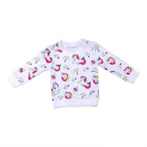 Blusa Moletinho Unicórnio Brilho Infantil Menina