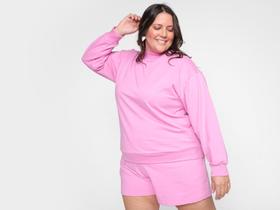 Blusa Moletinho Vista Magalu Manga Bufante