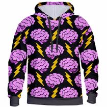 Blusa Moletom 3D Masculino Feminino Casaco de Frio Estampa Full Print Com Capuz