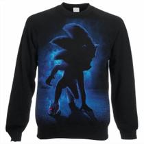 Blusa Moletom Adulto, Infantil 334 Sonic the hedgehog filme jogo